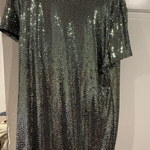 Elegant Black Sequin Dress